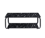 Nyra Black, Grey Coffee Table with Optional Gold Or Black Frame