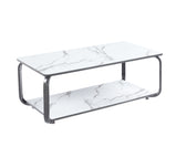 Nyra Black, Grey Coffee Table with Optional Gold Or Black Frame