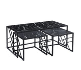 Oval MDF Coffee Table With Side Table Black, Grey or White Coffee Table, Nest Table with Optional  Side Tables