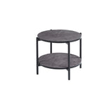 Vina  Black, Grey Coffee Table & Side Table with Optional Gold Or Black Frame