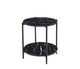 Vina  Black, Grey Coffee Table & Side Table with Optional Gold Or Black Frame
