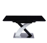 Stello Sintered Ceramaic Stone Or Glass Extending Dining Table