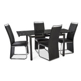 HELEN EXTENDING DINING TABLE BLACK