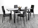 HELEN EXTENDING DINING TABLE BLACK
